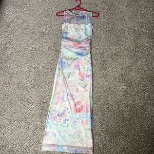 Amanda Uprichard Floral Printed Body-Con Midi-Dress